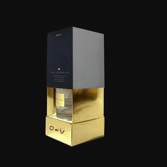 O de V - The Italian Gin - Black, 0,20cl, Geschenkverpackung
